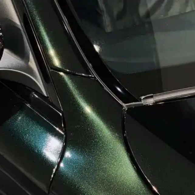 Color Car Wrap Gloss Metallic Olive Green